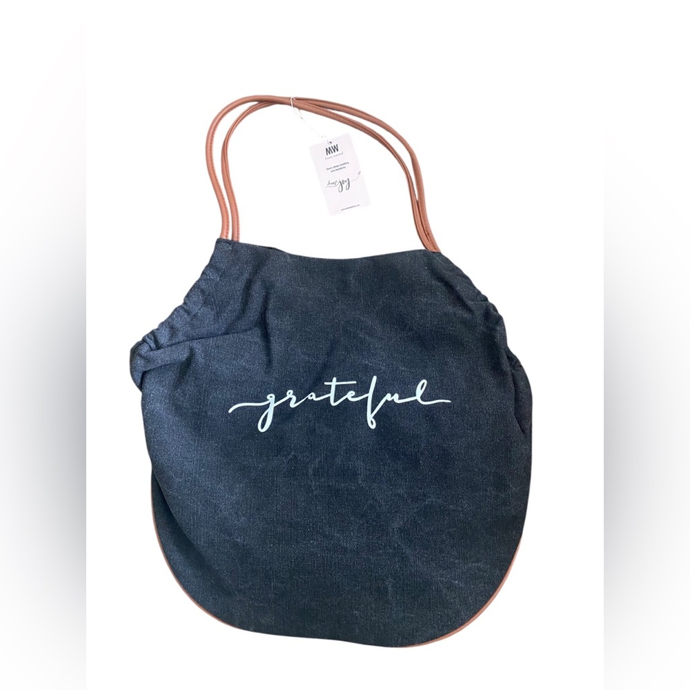 Most Wanted Grateful Canvas U Shaped Tote Bag